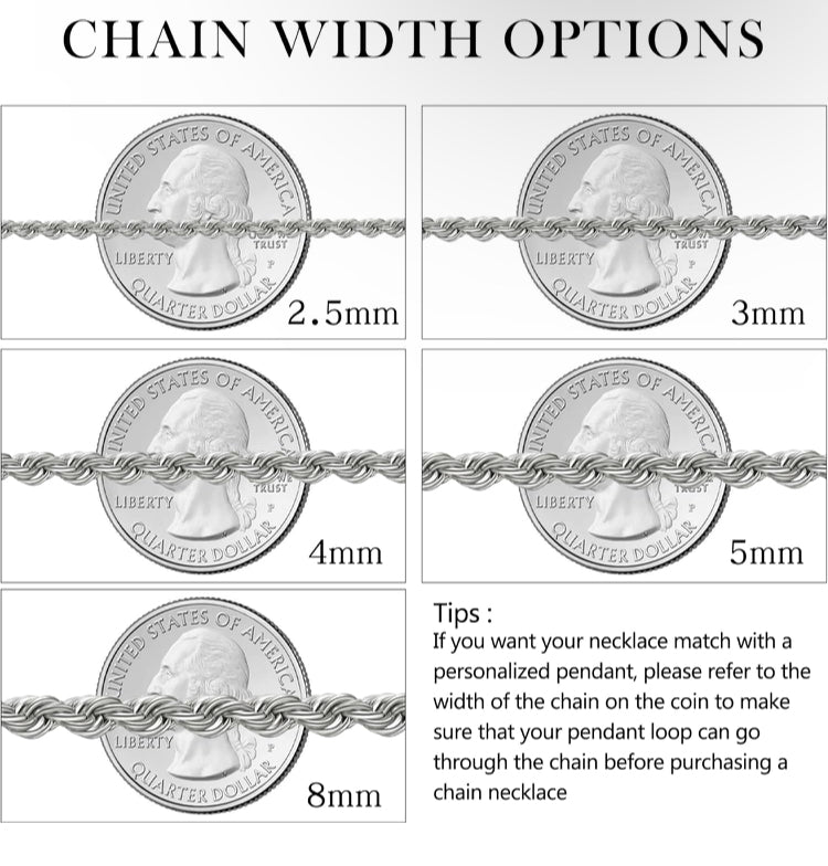 Twist Chain Necklace - Stainless Steel Rope Jewelry for Men & Women