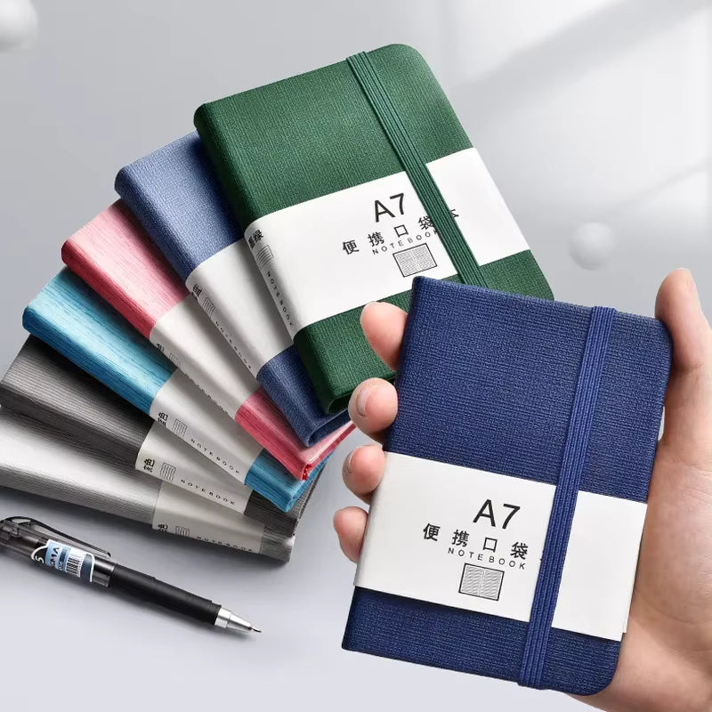 1Pcs A7 Mini Notebook Portable Pocket Notepad Memo Diary Planner Agenda Organizer Sketchbook Office School Stationery 96sheet