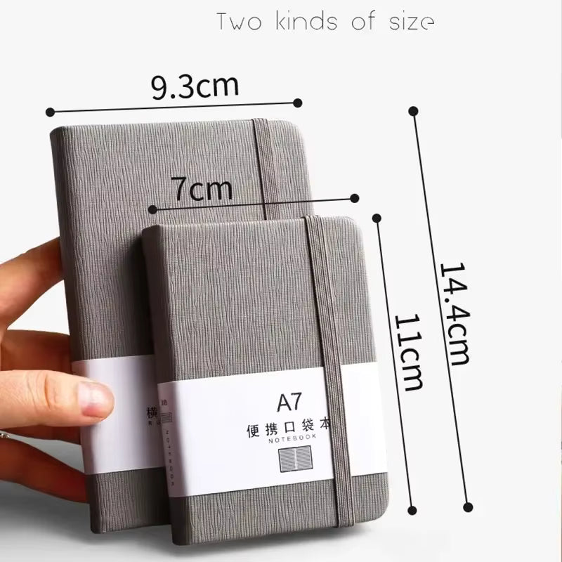 1Pcs A7 Mini Notebook Portable Pocket Notepad Memo Diary Planner Agenda Organizer Sketchbook Office School Stationery 96sheet