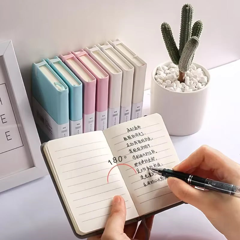 1Pcs A7 Mini Notebook Portable Pocket Notepad Memo Diary Planner Agenda Organizer Sketchbook Office School Stationery 96sheet