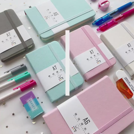 1Pcs A7 Mini Notebook Portable Pocket Notepad Memo Diary Planner Agenda Organizer Sketchbook Office School Stationery 96sheet